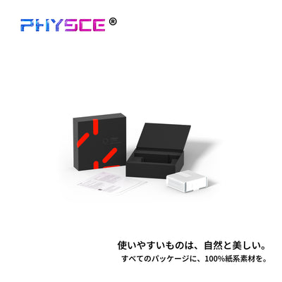 PHYSCE(ﾌｧｲｽ) 100W 卓上充電器 USB-C×3＋USB-A 単ポート最大100W 持続出力で高負荷でも安定 ポート独立給電 360°RGBライト 折りたたみ式プラグ PSE技術基準適合 ローカルAI/8K編集 MacBook Pro iPhone iPad対応