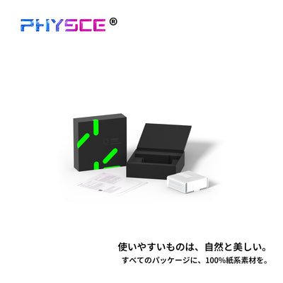 PHYSCE(ﾌｧｲｽ) 140W 卓上充電器 USB-C×3＋USB-A 単ポート最大140W 持続出力で高負荷でも安定 ポート独立給電 360°RGBライト 折りたたみ式プラグ PSE技術基準適合 ローカルAI/8K編集 MacBook Pro 16/14対応