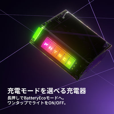 PHYSCE(ﾌｧｲｽ) 140W 卓上充電器 USB-C×3＋USB-A 単ポート最大140W 持続出力で高負荷でも安定 ポート独立給電 360°RGBライト 折りたたみ式プラグ PSE技術基準適合 ローカルAI/8K編集 MacBook Pro 16/14対応