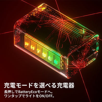 PHYSCE(ﾌｧｲｽ) 67W GaN急速充電器 USB-C×2 PD対応 2台同時でも最大47%速い ポート独立給電 360°RGBライト 折りたたみ式プラグ PSE技術基準適合 MacBook Pro 14 iPhone 17/16/15 iPad対応