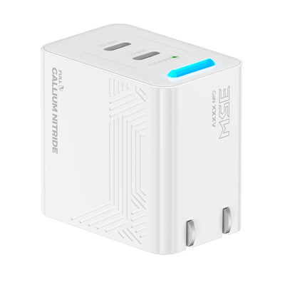 PHYSCE(ﾌｧｲｽ) 35W GaN急速充電器 USB-C×2 PD対応 2台同時でも最大43%速い ポート独立給電 360°RGBライト 折りたたみ式プラグ PSE技術基準適合 iPhone 17/16/15 iPad MacBook Air Galaxy対応