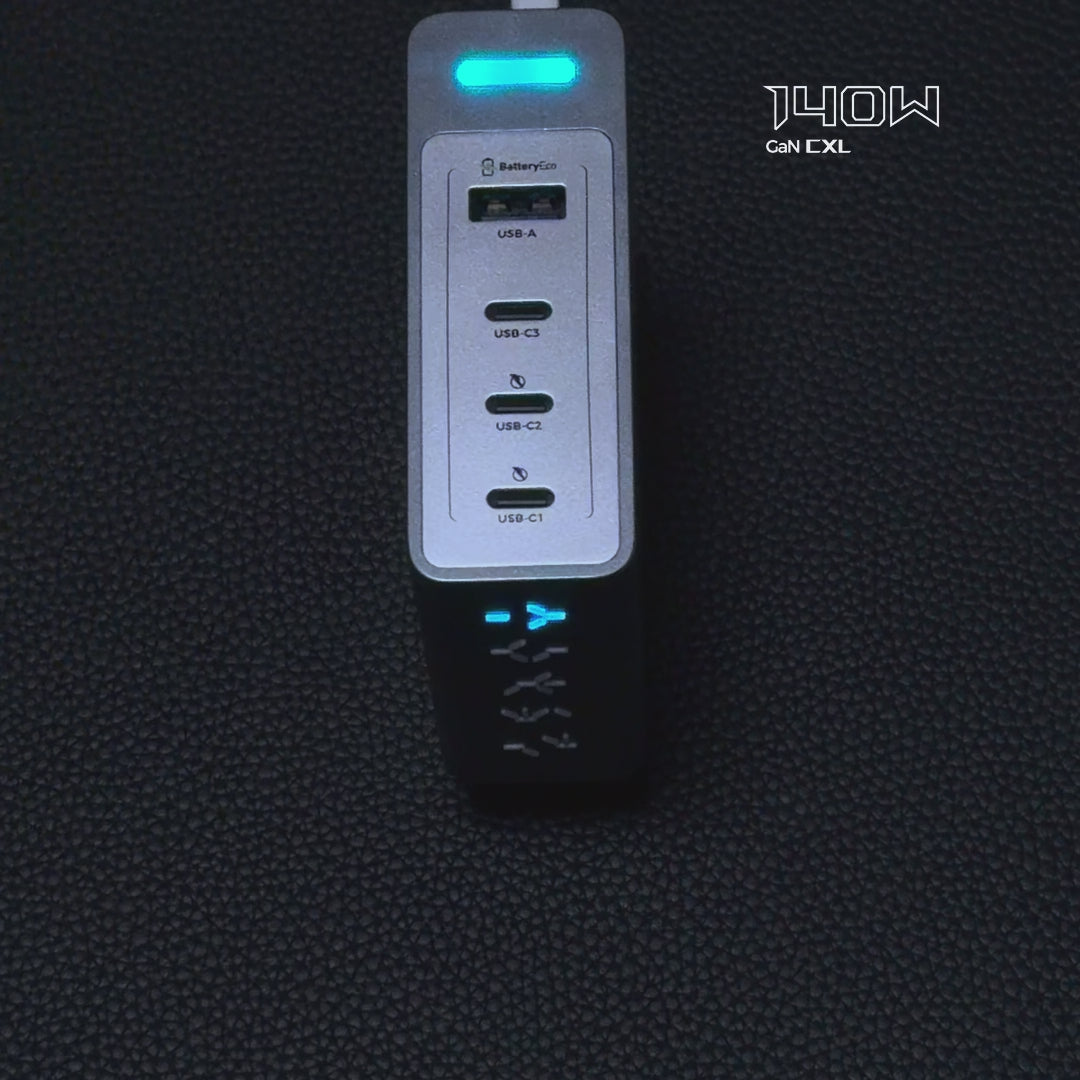 動画を読み込むPHYSCE®RGB ECO 急速充電器 140W